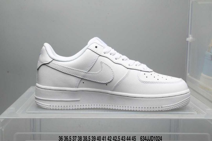 空军一号, 板鞋, 低帮板鞋, Nike Air Force 1, Nike Air, NIKE, FORCE 1, Air Force 1 - 耐克 Nike Air Force 1 07 空军一号经典纯白低帮板鞋 2019二维码鞋标