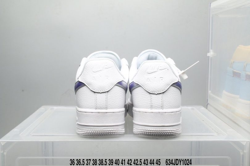 镭射, Nike Air Force 1 Low, Nike Air Force 1, Nike Air, NIKE, FORCE 1, Air Force 1 Low, Air Force 1 - 耐克 Nike Air Force 1 Low 炫蓝 镭射 大钩 整鞋大面积使用白色作为主色调