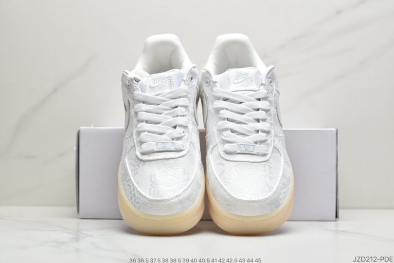 Nike Air, NIKE - Nike Air Forcce 1 Low 白丝绸 工艺级别 蓝丝绸 双层面料 原厂丝绸立新布