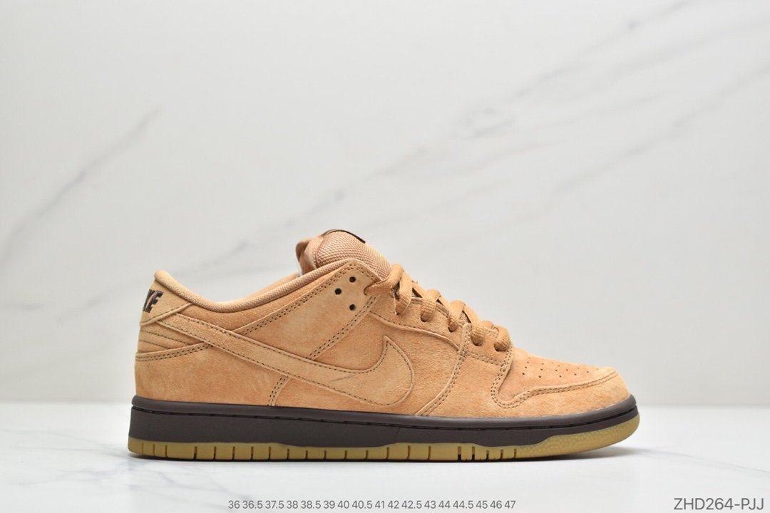 全新小麦配色 耐克Nike SB Dunk Low Pro”Wheat Mocha”扣篮系列低帮休闲运动滑板板鞋