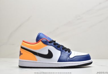 Air Jordan 1 Low 低帮板鞋蓝黄拼接ID：JHD515-PJF