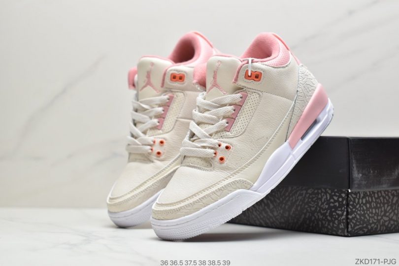 篮球鞋, 文化篮球鞋, Orange, Jordan, AJ3, Air Jordan 3 Retro, Air Jordan 3, Air Jordan - Air Jordan 3 Retro SE WHITE ORANGE 白黄水泥 AJ3复古休闲运动文化篮球鞋