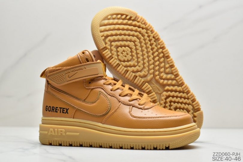 运动板鞋, 空军一号, 板鞋, Swoosh, Nike Air Force 1, Nike Air, NIKE, Air Force 1 - 耐克Nike Air Force 1 High "GORE-TEX" Boot “Wheat” 小麦黄 机能作战靴 空军一号经典百搭休闲运动板鞋