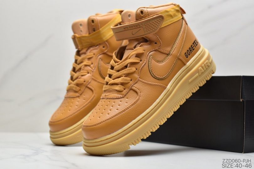 运动板鞋, 空军一号, 板鞋, Swoosh, Nike Air Force 1, Nike Air, NIKE, Air Force 1 - 耐克Nike Air Force 1 High "GORE-TEX" Boot “Wheat” 小麦黄 机能作战靴 空军一号经典百搭休闲运动板鞋