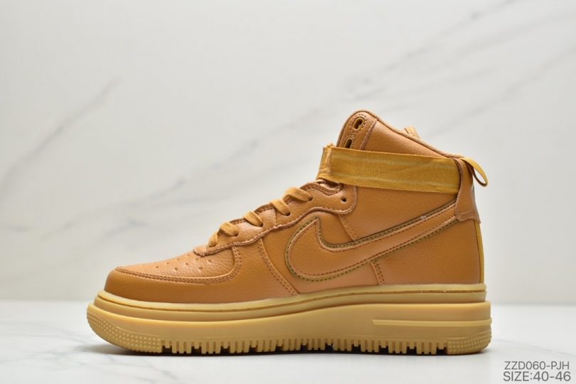 运动板鞋, 空军一号, 板鞋, Swoosh, Nike Air Force 1, Nike Air, NIKE, Air Force 1 - 耐克Nike Air Force 1 High "GORE-TEX" Boot “Wheat” 小麦黄 机能作战靴 空军一号经典百搭休闲运动板鞋