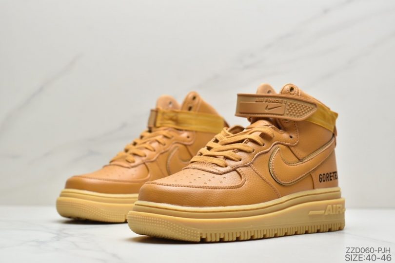 运动板鞋, 空军一号, 板鞋, Swoosh, Nike Air Force 1, Nike Air, NIKE, Air Force 1 - 耐克Nike Air Force 1 High "GORE-TEX" Boot “Wheat” 小麦黄 机能作战靴 空军一号经典百搭休闲运动板鞋