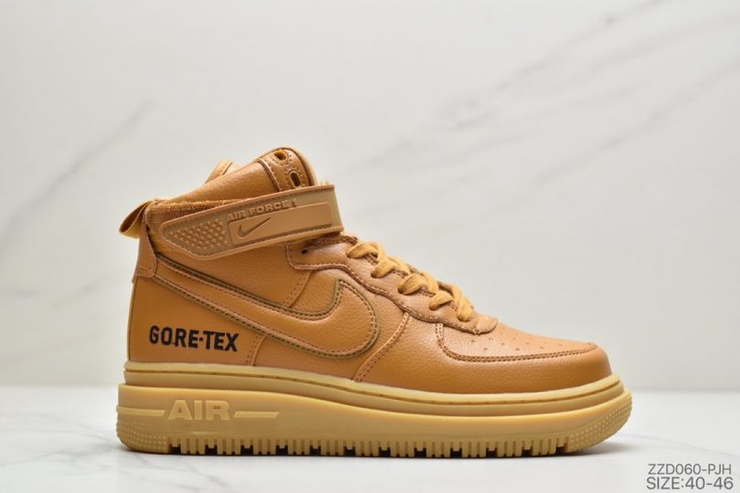 运动板鞋, 空军一号, 板鞋, Swoosh, Nike Air Force 1, Nike Air, NIKE, Air Force 1 - 耐克Nike Air Force 1 High "GORE-TEX" Boot “Wheat” 小麦黄 机能作战靴 空军一号经典百搭休闲运动板鞋