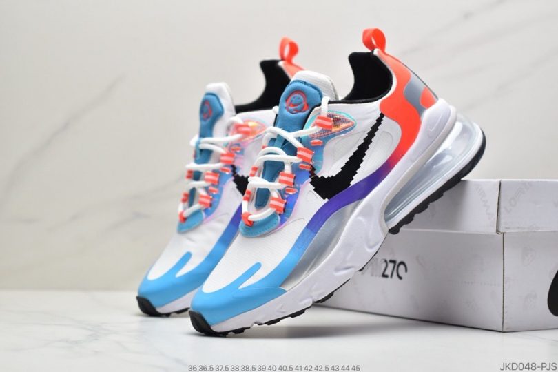 跑鞋, React, Nike Air Max 270, Nike Air Max, Nike Air, Max 270, Air Max 270 React, Air Max - 耐克Nike Air Max 270 React SE"Light Orewood Brown"270瑞亚赛车系列后半掌气垫百搭运动慢跑鞋ID：JKD048-PJS