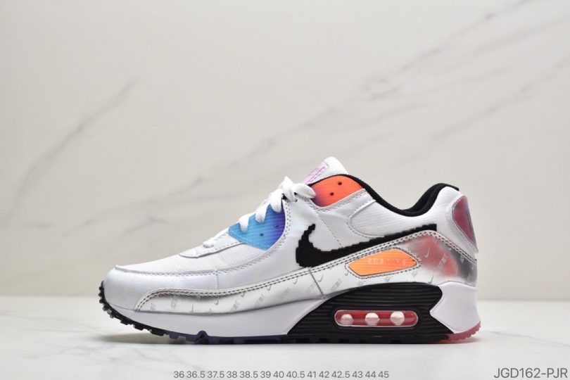 跑鞋, Swoosh, Nike Air Max 90, Nike Air Max, Nike Air, Have A Good Game, Good Game, Air Max - 耐克Nike Air Max 90"Have A Good Game“白银LOL电玩像钩素子”"复古气垫搭百休闲运动慢跑鞋ID：JGD162-PJR