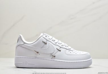 耐克Nike Wmns Air Force 1′ 07 LX”Chrome Swooshes White”空军一号经典低帮百搭休闲运动板鞋