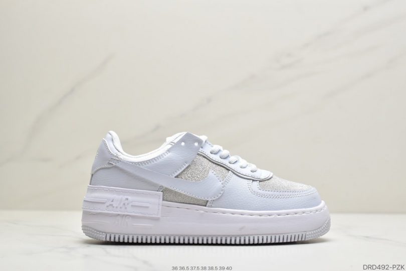 马卡龙, 运动鞋, 空军一号, 板鞋, NIKE, Air Force 1 Shadow, Air Force 1, AF1 - 耐克NIKE WMNS Air Force 1 Shadow马卡龙空军一号轻量增高低帮百搭板鞋ID:DRD492-PZK