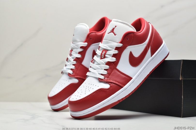 芝加哥, 篮球鞋, 板鞋, 低帮篮球鞋, Jordan, Gym Red, Air Jordan 1, Air Jordan - 乔丹Air Jordan 1 Low Gym Red 体育红 芝加哥 大学红低帮篮球鞋/板鞋