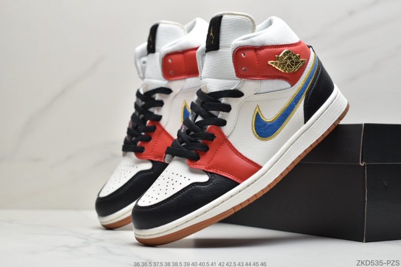 联名, 篮球鞋, 文化篮球鞋, Jordan, Aj1, Air Jordan 1 Mid, Air Jordan 1, Air Jordan - Maison Chateau x Air Jordan 1 Mid AJ1乔1中帮文化篮球鞋ID:ZKD535-PZS