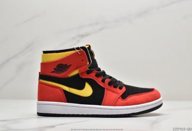 乔丹 Air Jordan 1 Zoom CMFT “Chile Red”黑红 AJ1中帮篮球鞋