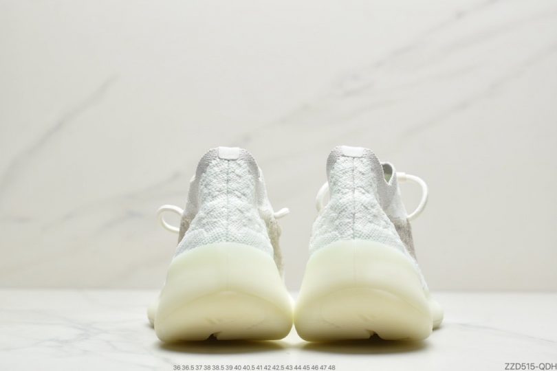 跑鞋, 爆米花, 慢跑鞋, YEEZY BOOST 380 V1, Yeezy, Originals, Boost, adidas Originals - adidas Originals YEEZY BOOST 380 V1"Calcite Glow"百搭轻便爆米花中底休闲运动袜子慢跑鞋“夜光白椰子”