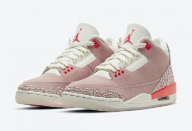 Air Jordan 3“ Rust Pink”的官方照片