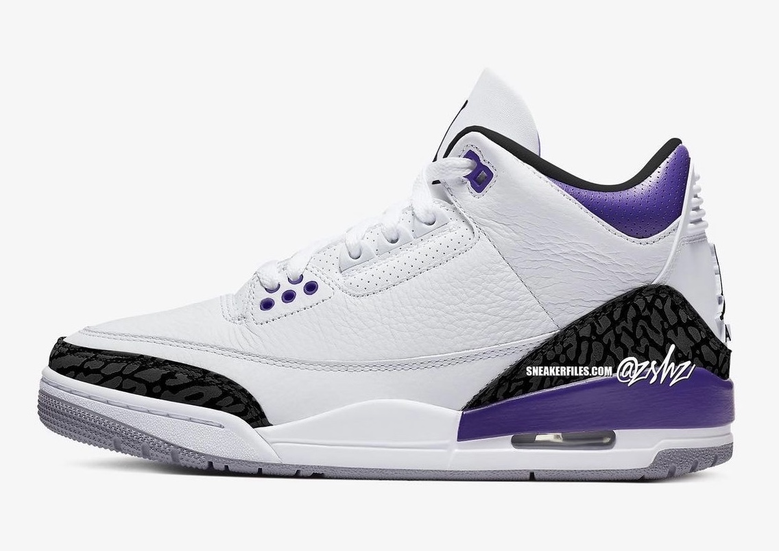 Air Jordan 3 Dark Iris 发售日期模拟