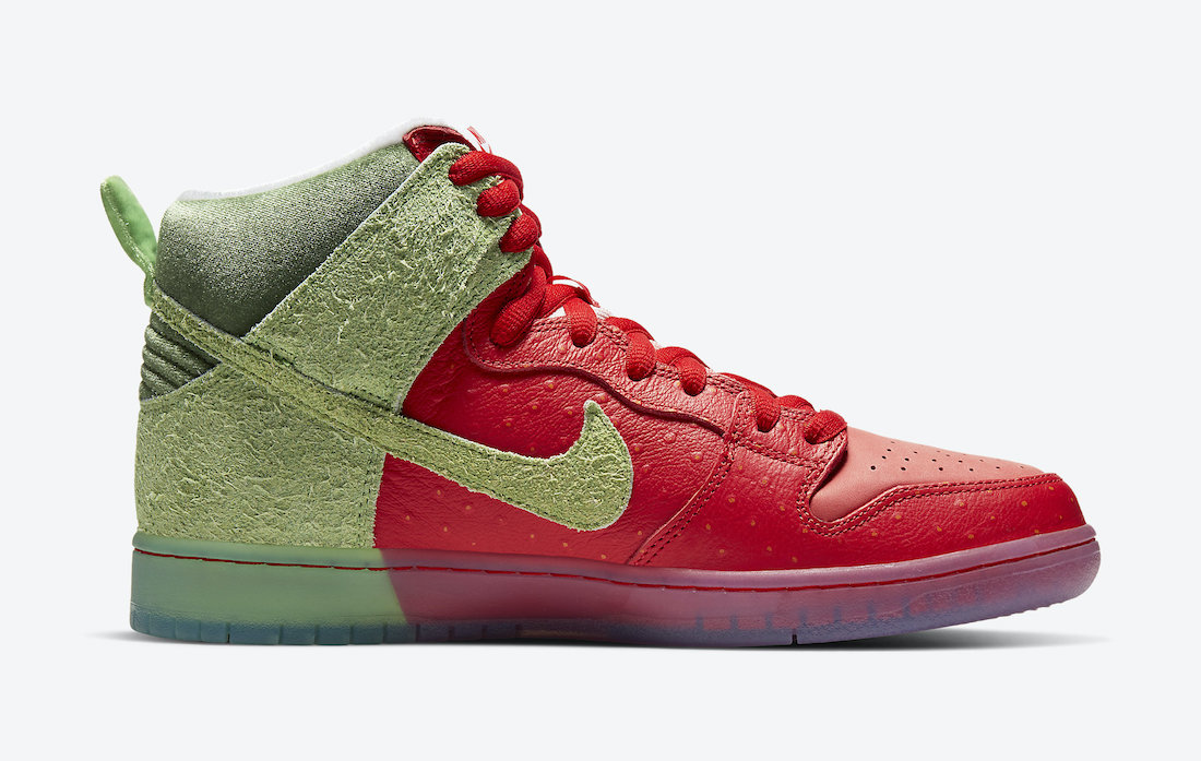 Nike SB Dunk High Strawberry Cough CW7093-600 发售日期价格