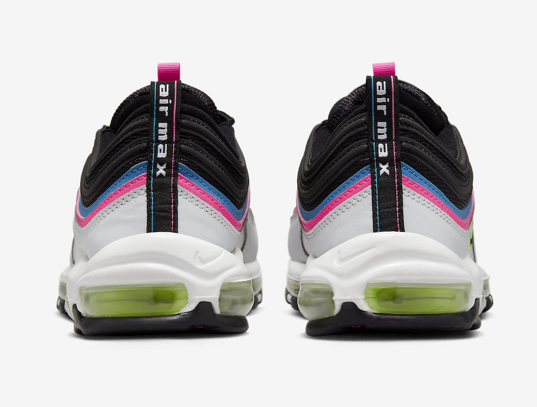 Nike Air Max 97 Black White Pink Blue Volt DZ4392-001Release Date