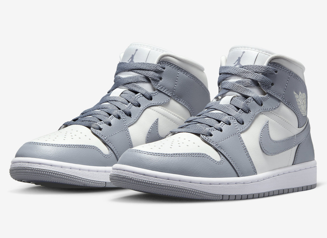 Air Jordan 1 Mid Grey Sail WMNS BQ6472-115 Release Date