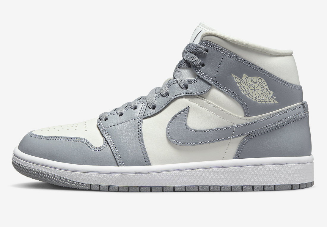 Air Jordan 1 Mid Grey Sail WMNS BQ6472-115 Release Date