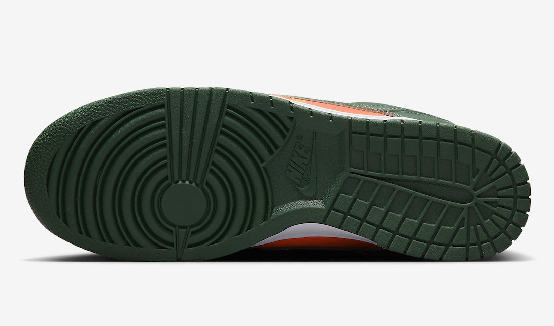 Nike Dunk Low Miami Hurricanes DD1391-300 Release Date