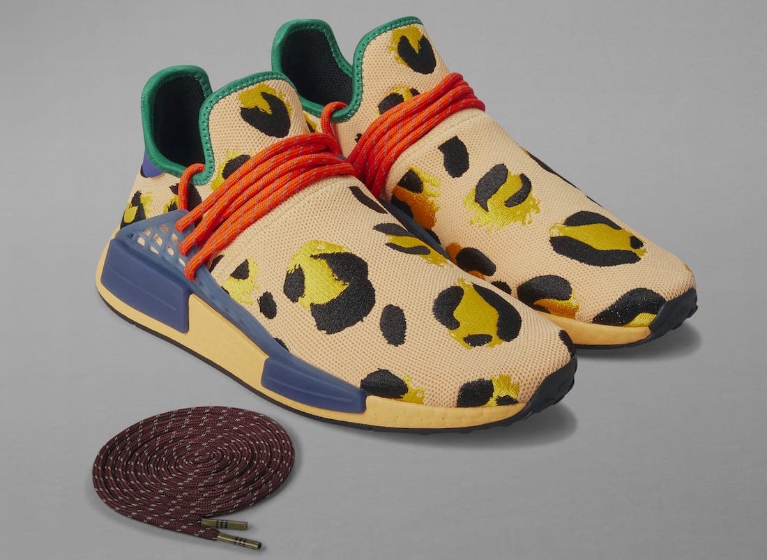 Pharrell adidas NMD Hu Animal Print Pulse Amber HP3221 Release Date