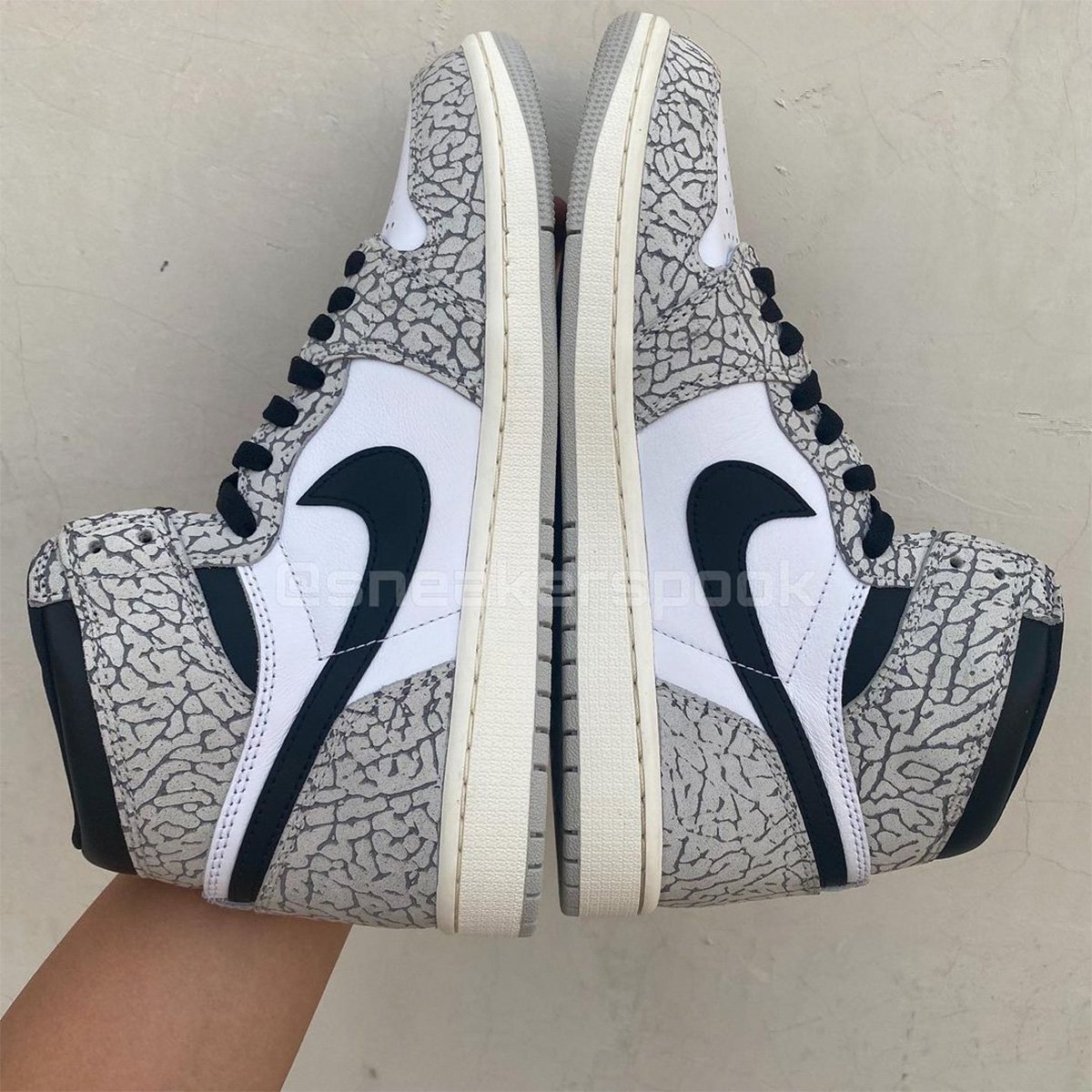 Air Jordan 1 White Cement Elephant Print DZ5485-052 Release Date