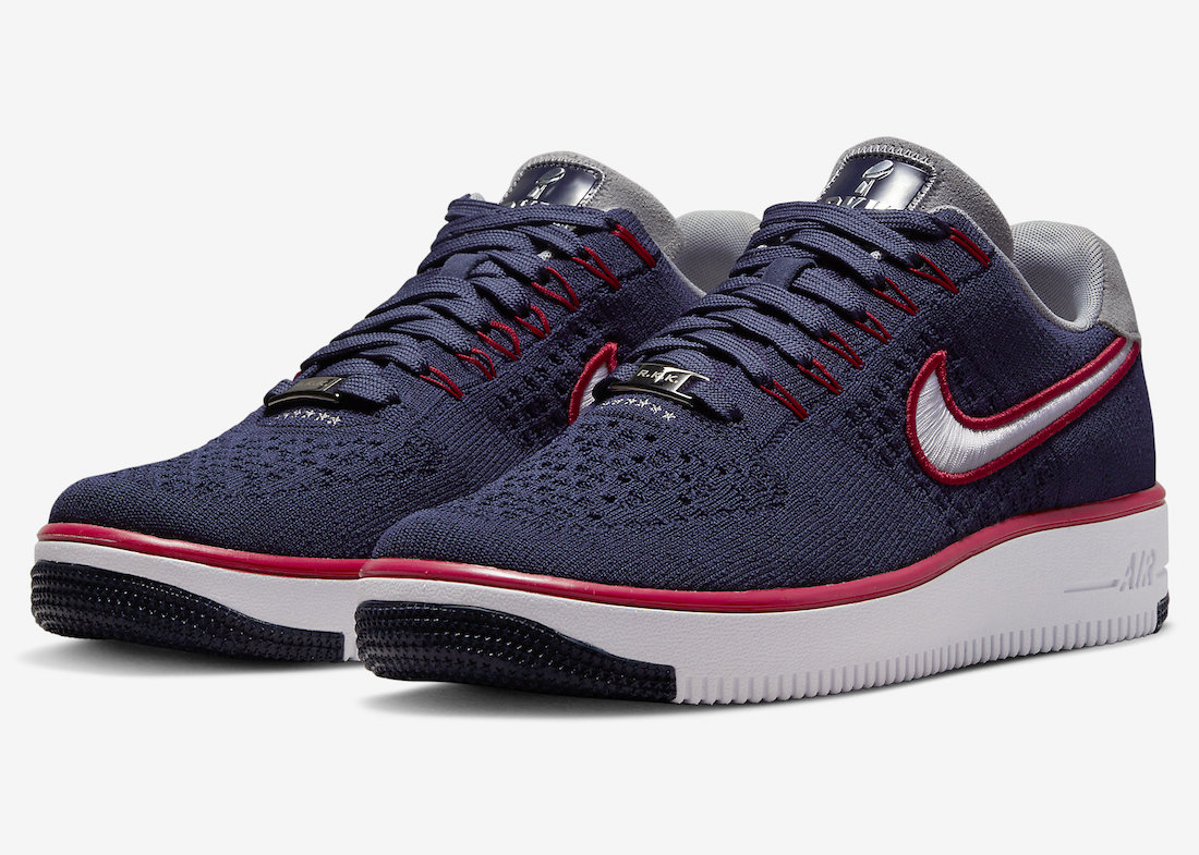 Nike Air Force 1 Flyknit New England Patriots Robert Kraft FD0495-400 Release Date