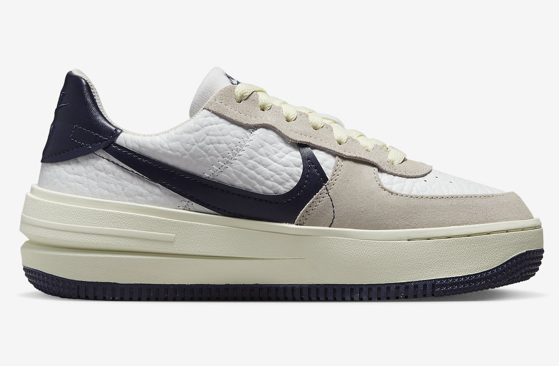 Nike Air Force 1 PLT.AF.ORM White Navy FB8481-100 Release Date