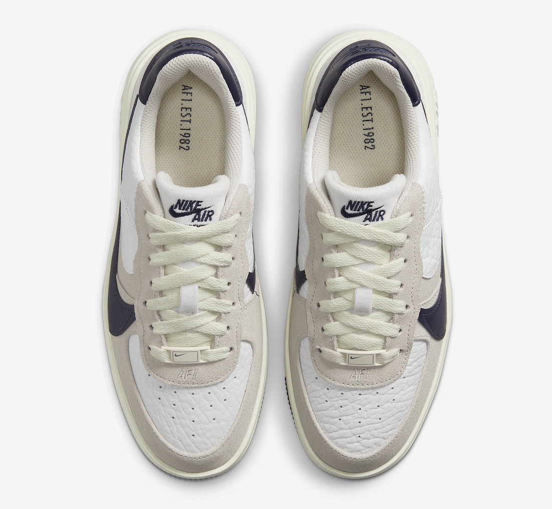 Nike Air Force 1 PLT.AF.ORM White Navy FB8481-100 Release Date