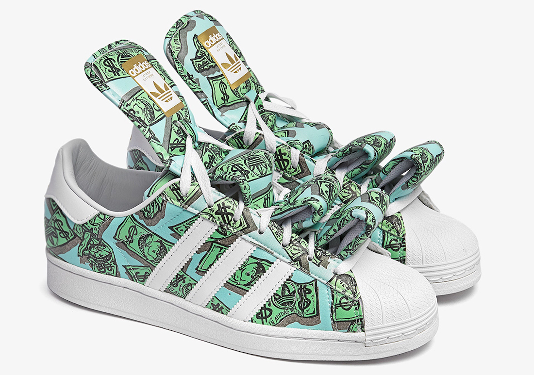 Jeremy Scott adidas Superstar Money HP6596 Release Date Lateral