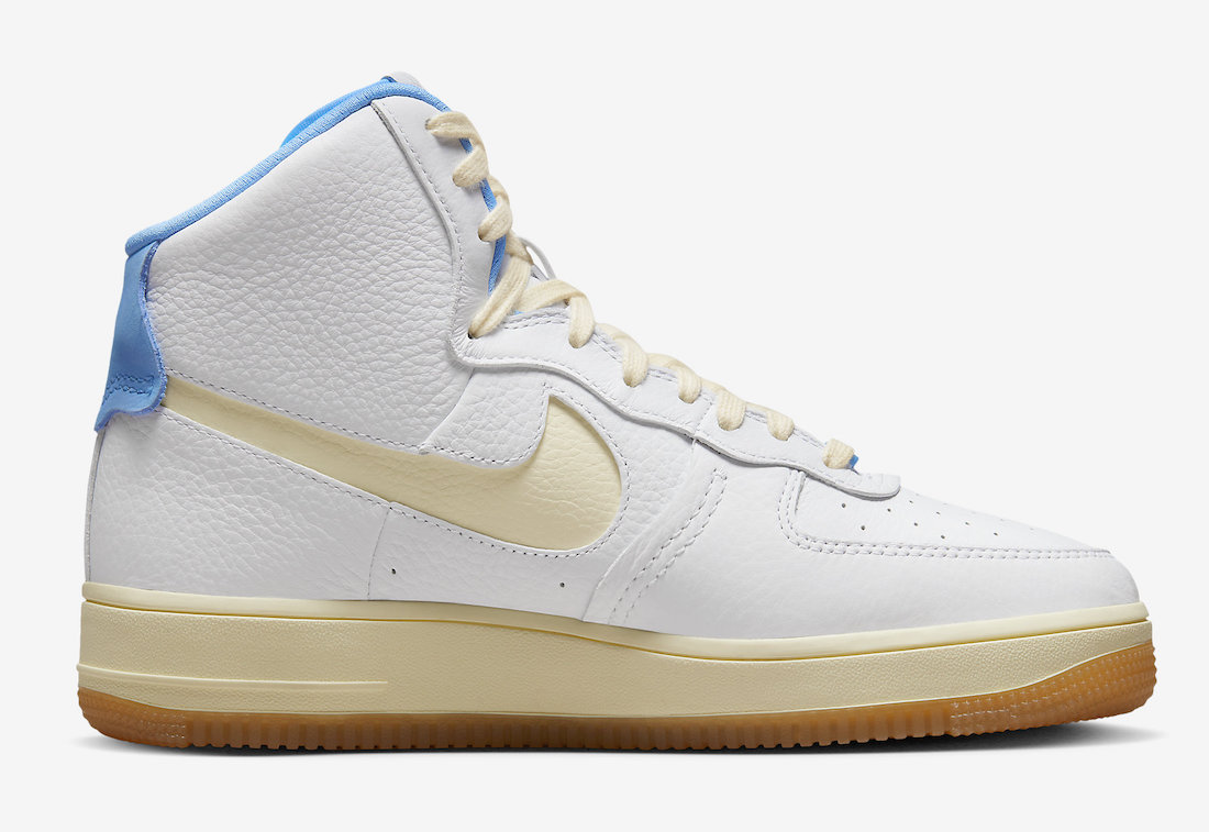 Nike Air Force 1 High Sculpt White Sail University Blue FD9868-100 Release Date