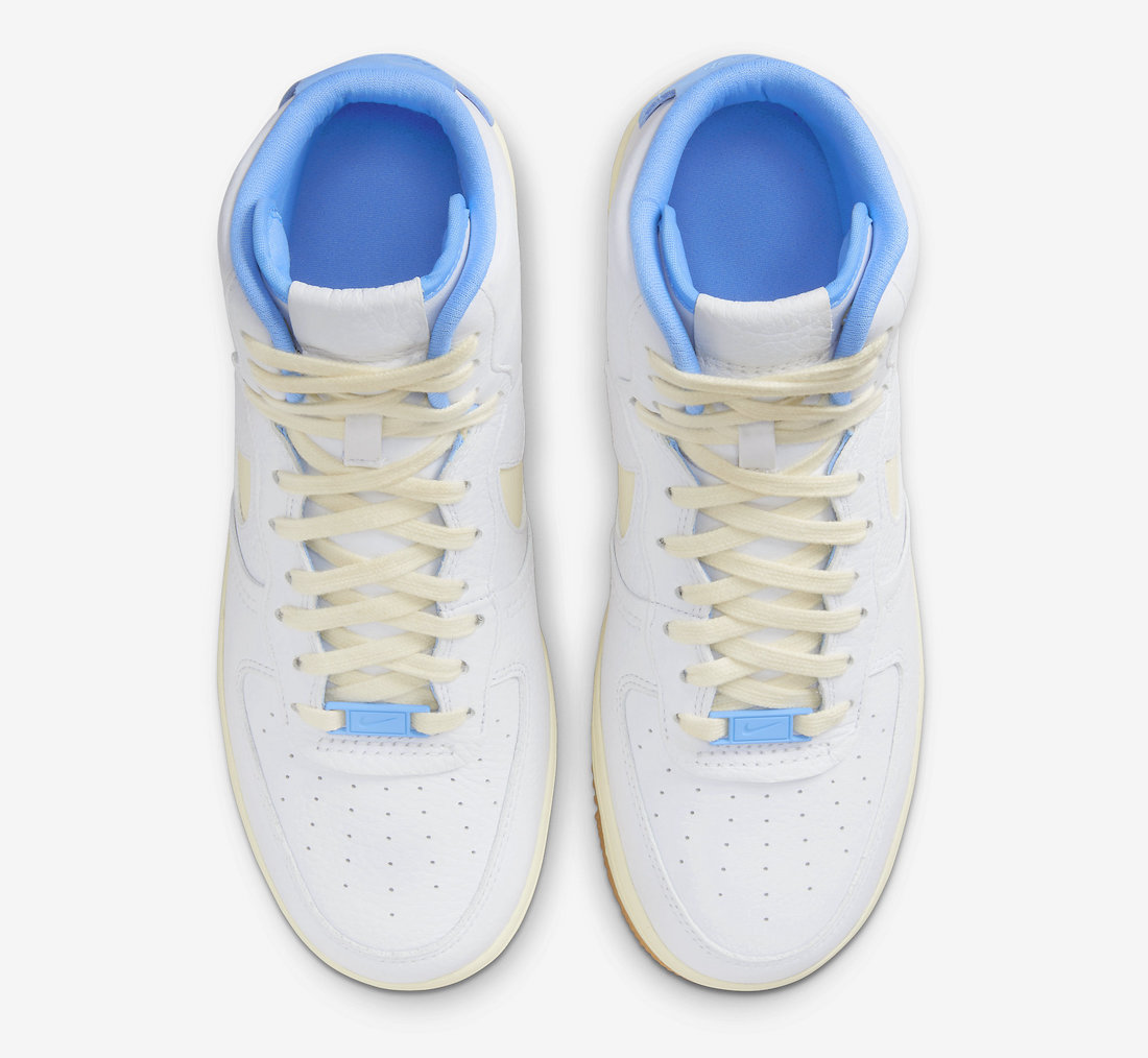 Nike Air Force 1 High Sculpt White Sail University Blue FD9868-100 Release Date