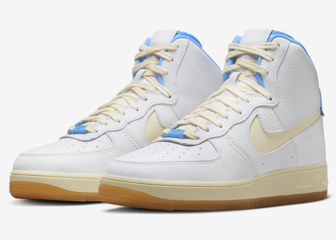 Nike Air Force 1 High Sculpt White Sail University Blue FD9868-100 Release Date