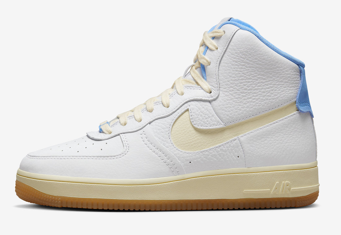 Nike Air Force 1 High Sculpt White Sail University Blue FD9868-100 Release Date