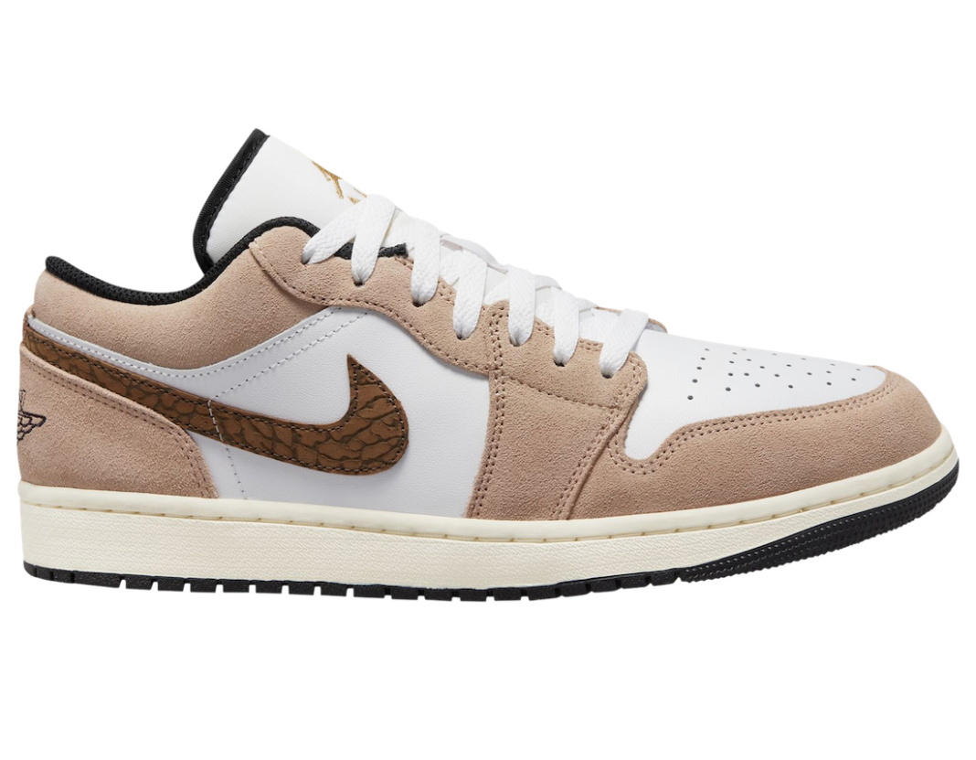 初见。Air Jordan 1 Low “Brown Elephant”