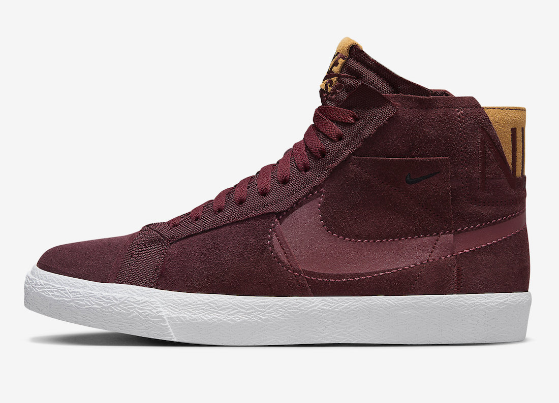 Nike SB Blazer Mid Night Maroon DV7898-600 Release Date