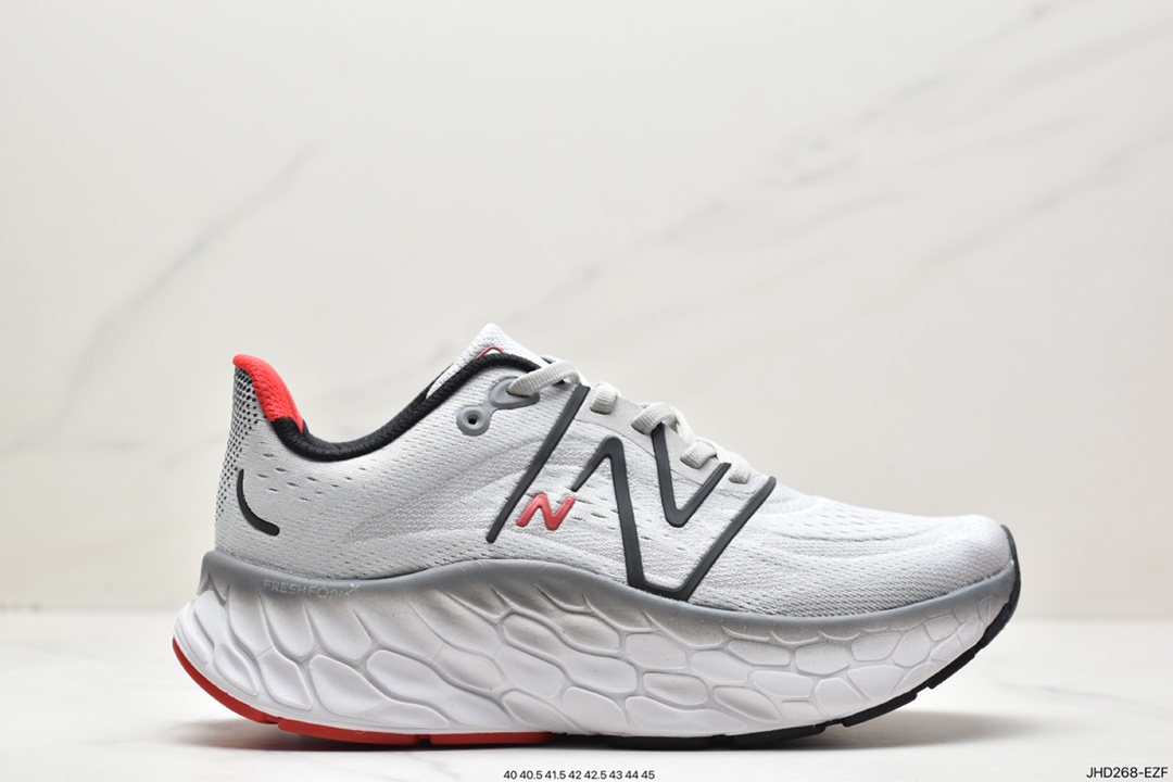 运动鞋, 跑步鞋, 新百伦, New Balance Fresh Foam X More v4, New Balance, MMORBM4 - 新百伦 New Balance Fresh Foam X More v4 舒适耐磨 轻盈透气 低帮休闲跑步鞋 MMORBM4