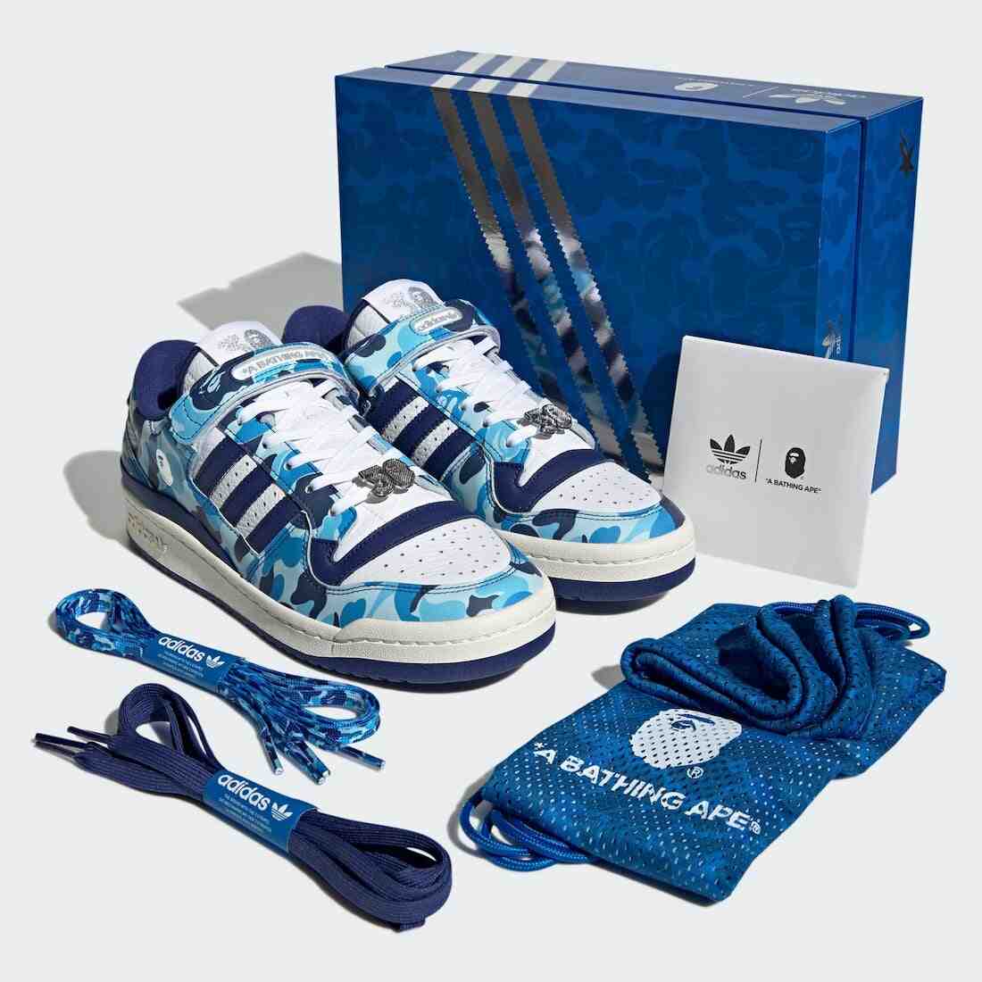 BAPE adidas Forum 84 Low Blue Camo