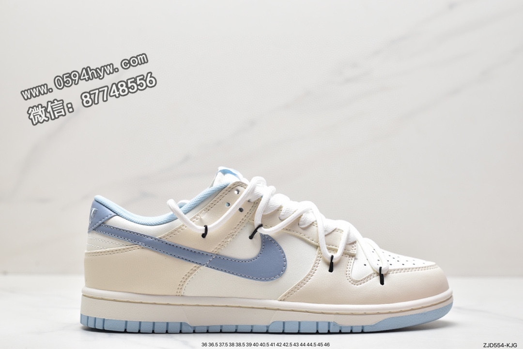 耐克 Nike SB Dunk Low”White/Black” 防滑耐磨 低帮 休闲运动滑板板鞋 白蓝 DD1503-123