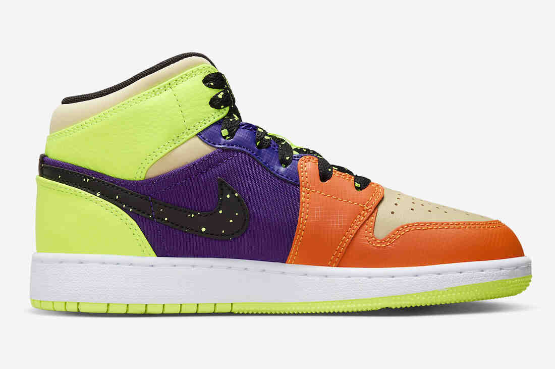 Air Jordan 1 Mid GS Volt Vivid Orange FD8795-700