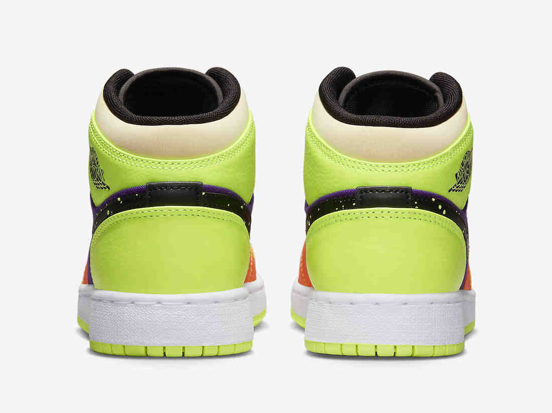 Air Jordan 1 Mid GS Volt Vivid Orange FD8795-700