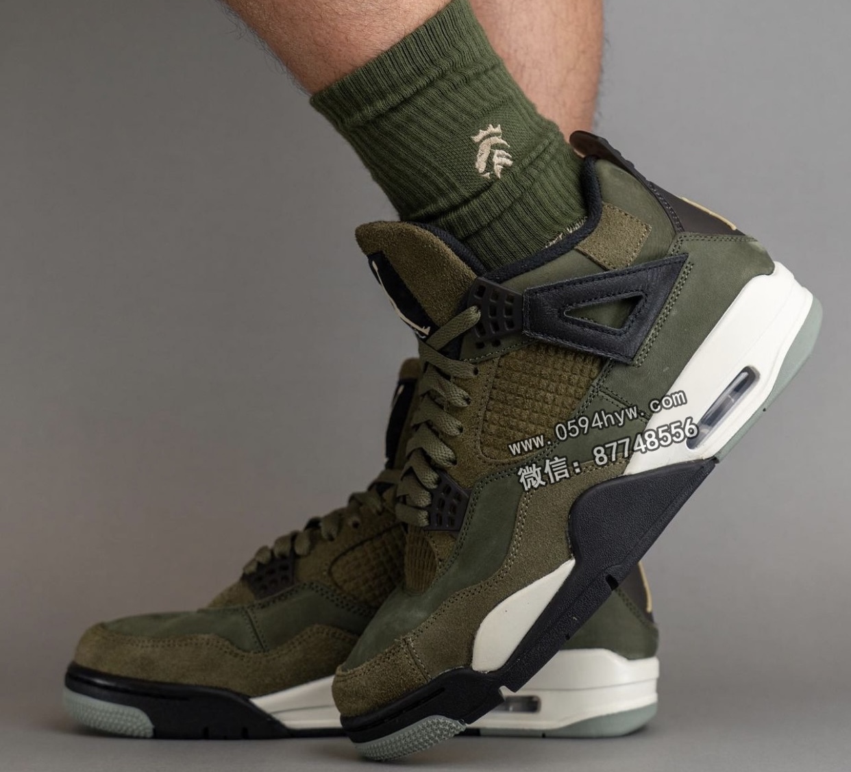 Air-Jordan-4-Craft-Medium-Olive-FB9927-200-On-Feet-2