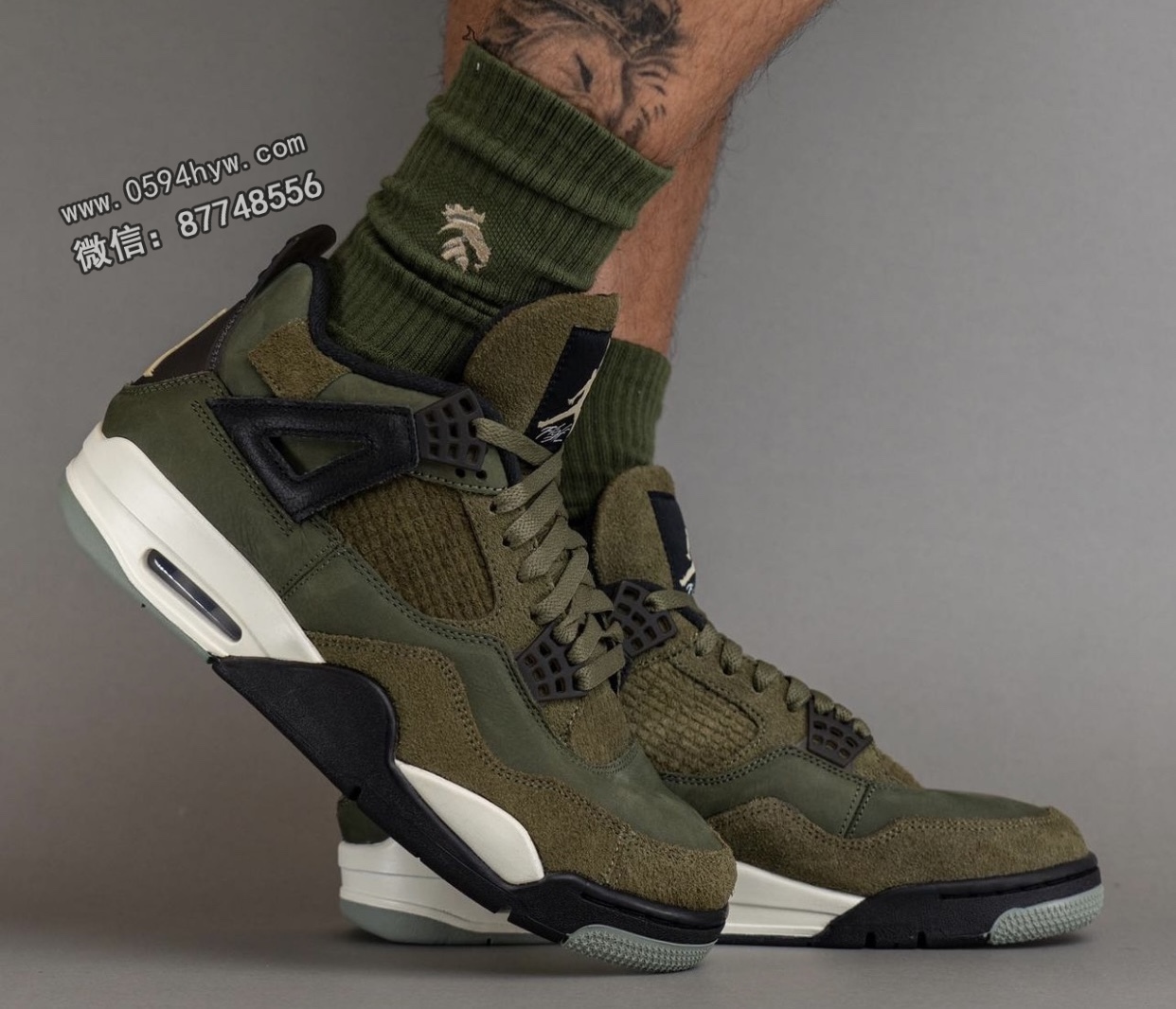 Air-Jordan-4-Craft-Medium-Olive-FB9927-200-On-Feet-3