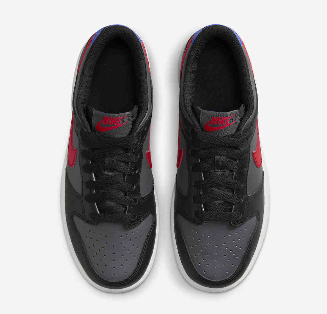 Nike Dunk Low GS Black Grey Red Blue FV0373-001