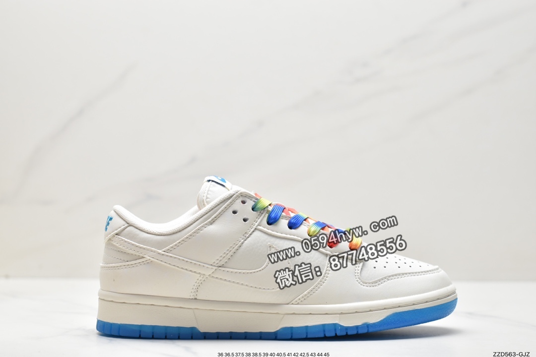 耐克 Nike SB Dunk Low 经典复古 休闲运动 低帮运动板鞋 蓝白 DD1391-112