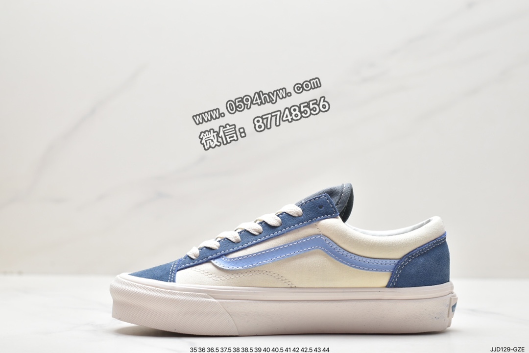 板鞋, 休闲板鞋, VN0A54F67Z2, Vans Style 36 Classics, Vans Style 36, Vans - 万斯 Vans Style 36 Classics 舒适轻便耐磨 低帮 休闲板鞋 男女同款 蓝白色 VN0A54F67Z2