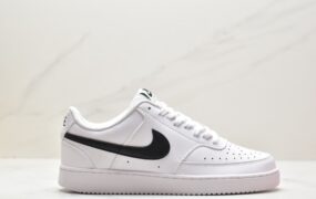 耐克 Nike Court Vision Low 耐磨防滑减震 低帮 休闲运动板鞋 男款 白黑 FJ5480-100