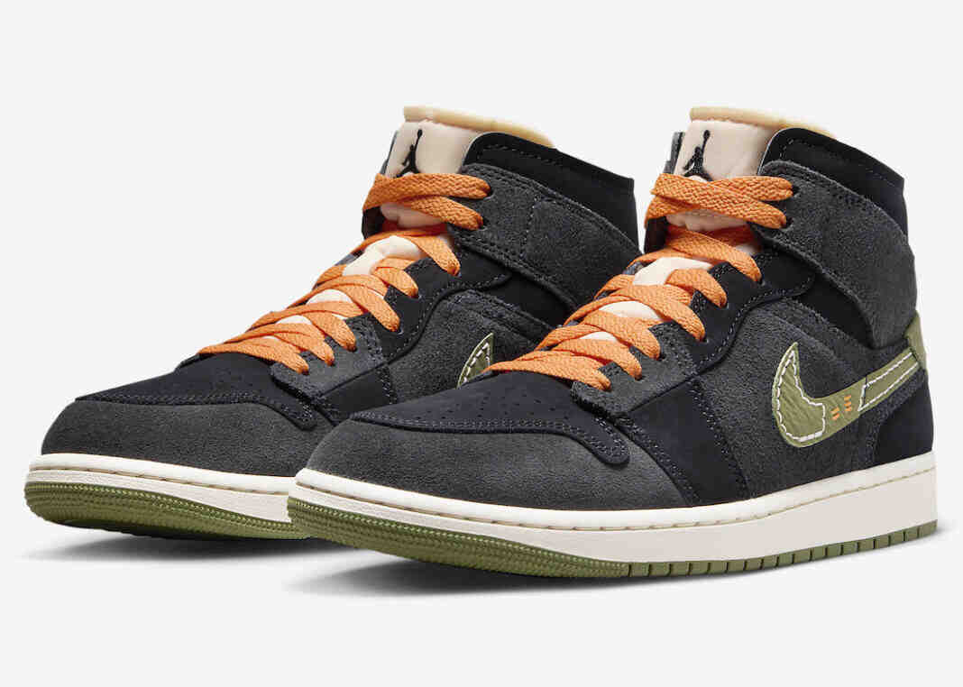 Air Jordan 1 Mid SE Craft “Anthracite/Light Olive” For Fall 2203